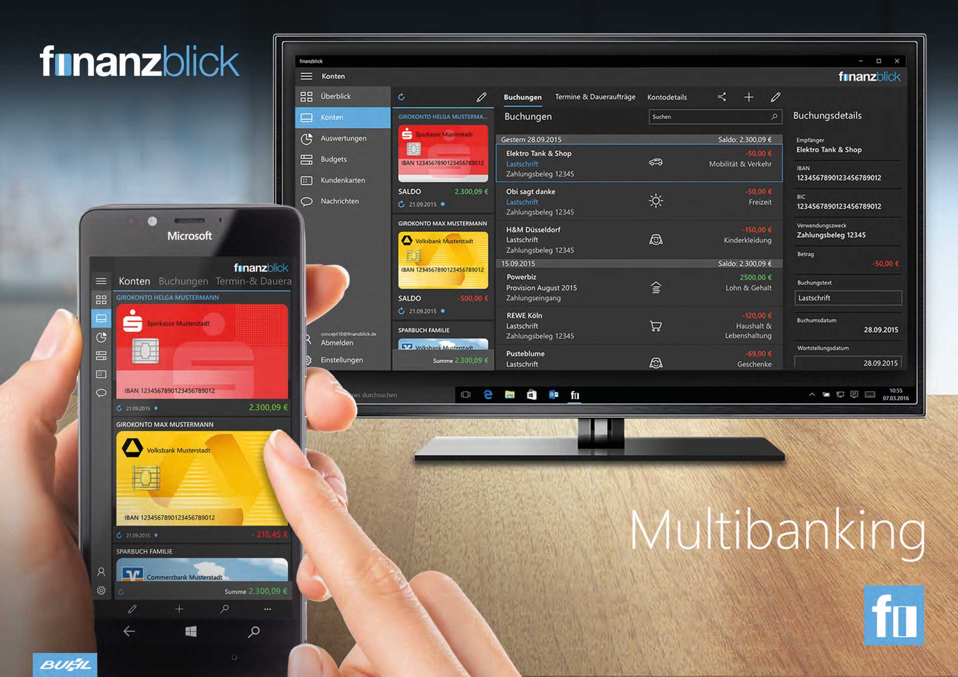 finanzblick Windows interface